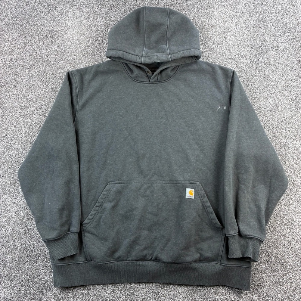 Carhartt Rain Defender Heavyweight Hoodie‎ Mens 3XL Gray Sweatshirt Loose Fit